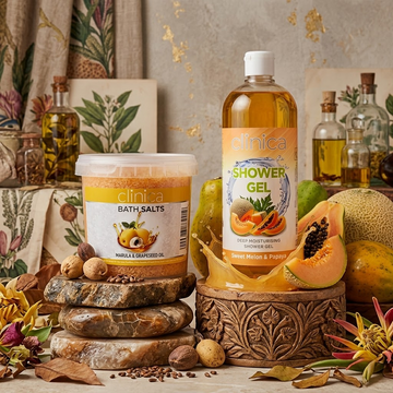 Clinica Bath Salt Marula & Papaya Shower Gel Combo