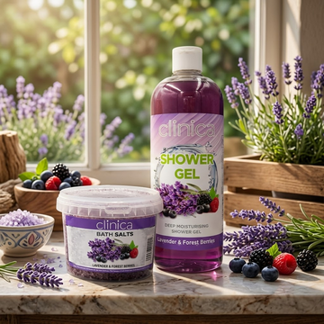 Clinica Bath Salt Lavender & Lavender Shower Gel Combo