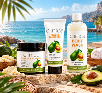 Clinica Avocado Body Butter, Body Lotion & Body Wash Combo
