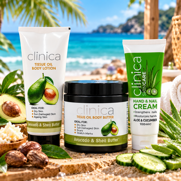 Clinica Avocado Body Butter, Body Lotion & Hand Cream Combo