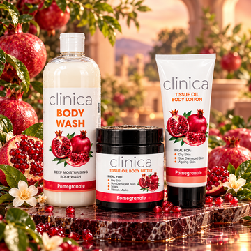 Clinica Pomegranate Body Butter, Body Lotion & Body Wash Combo