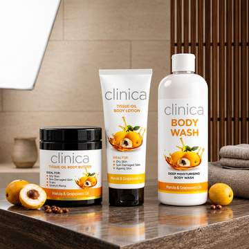 Clinica Marula Body Butter, Body Lotion & Body Wash Combo
